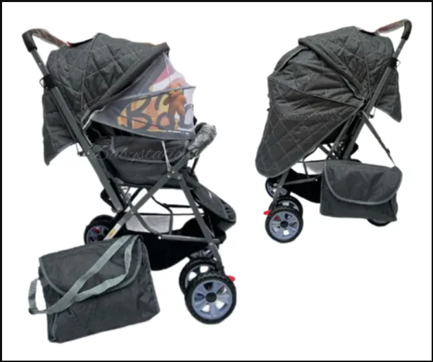 COCHE REVERSIBLE CON PAÑALERA